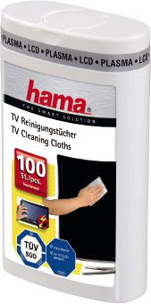 Чистящий набор HAMA H-49648 Салфетки для чистки экрана LCD/Plasma туба 100шт