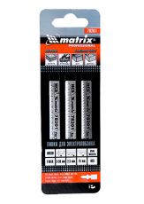 Пилка для электролобзика Matrix 78201 по дереву, T101B 3 шт.