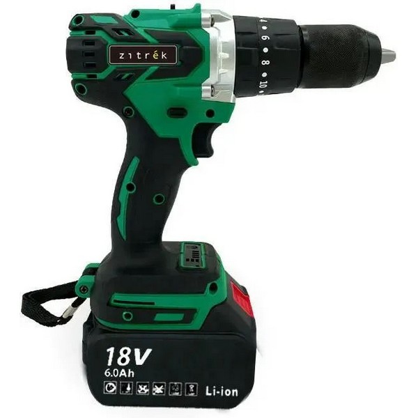 Шуруповерт Zitrek Green Impact 18V 2 АКБ, 1 ЗУ