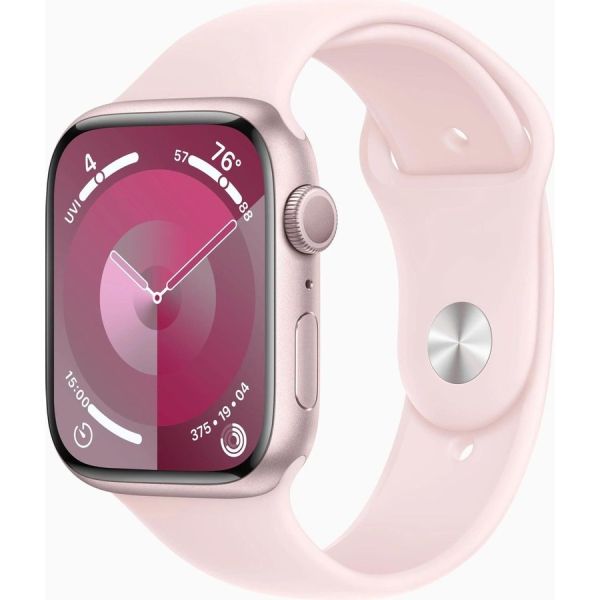 Умные часы Apple Watch Series 9 2023 45 мм розовый/светло-розовый [mr9h3zp/a]